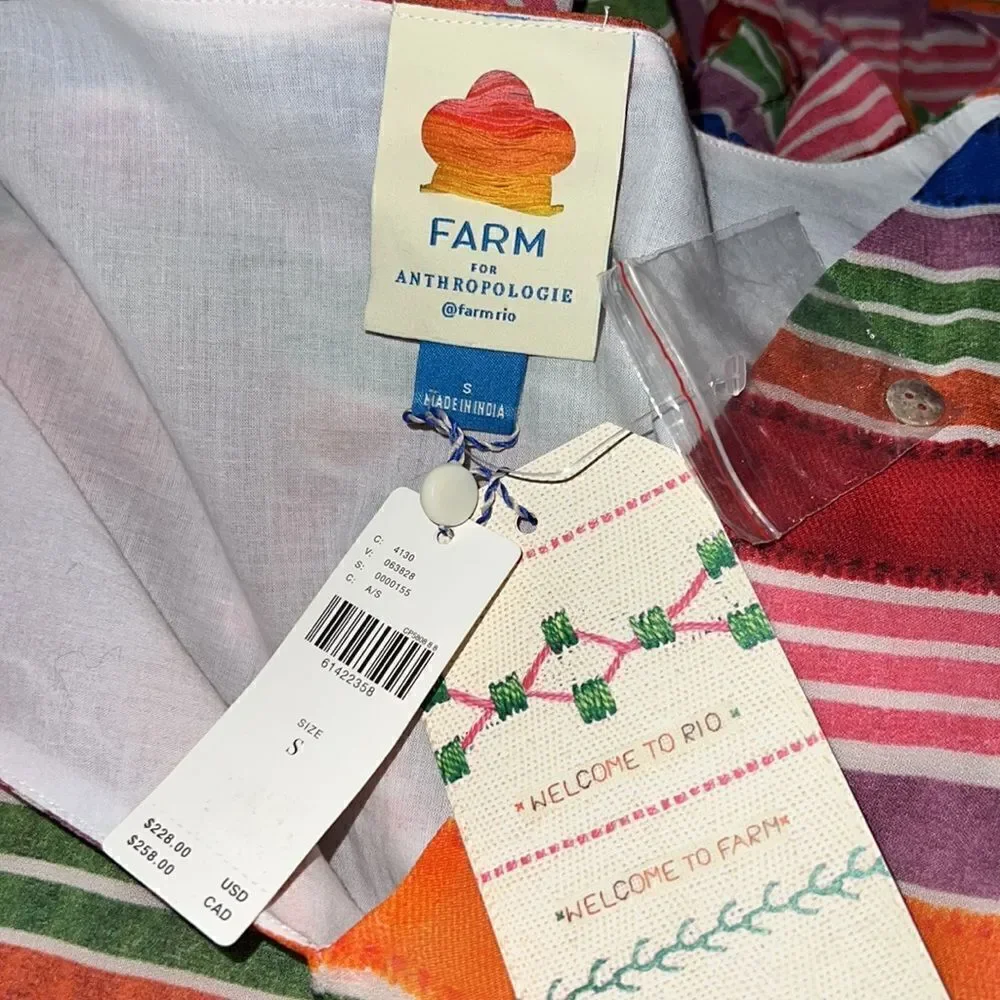 NWT Farm Rio Anthropologie Farm Rio Luana Maxi Dress Small - Picture 14 of 16